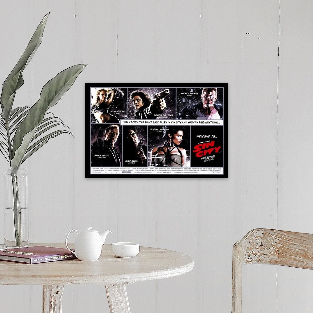 "Sin City (2005)" Canvas Wall Art