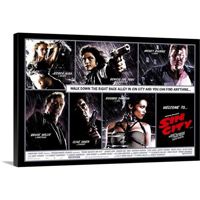 "Sin City (2005)" Canvas Wall Art
