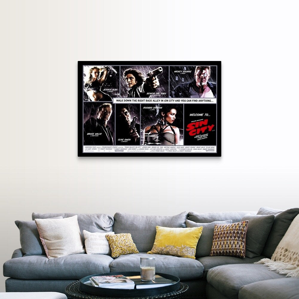 "Sin City (2005)" Canvas Wall Art