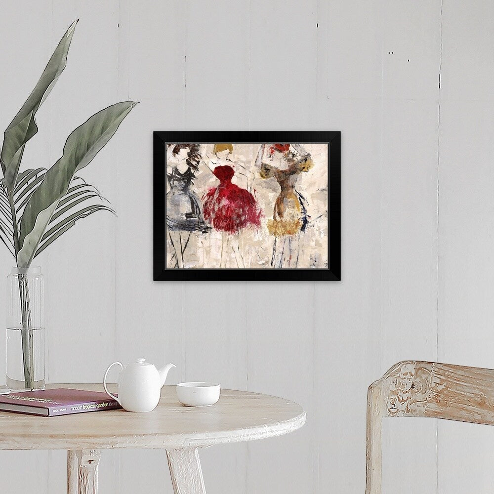"Soft Swing" Black Framed Print