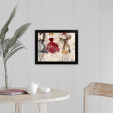 "Soft Swing" Black Framed Print
