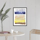 "Soluble I" Black Float Frame Canvas Art