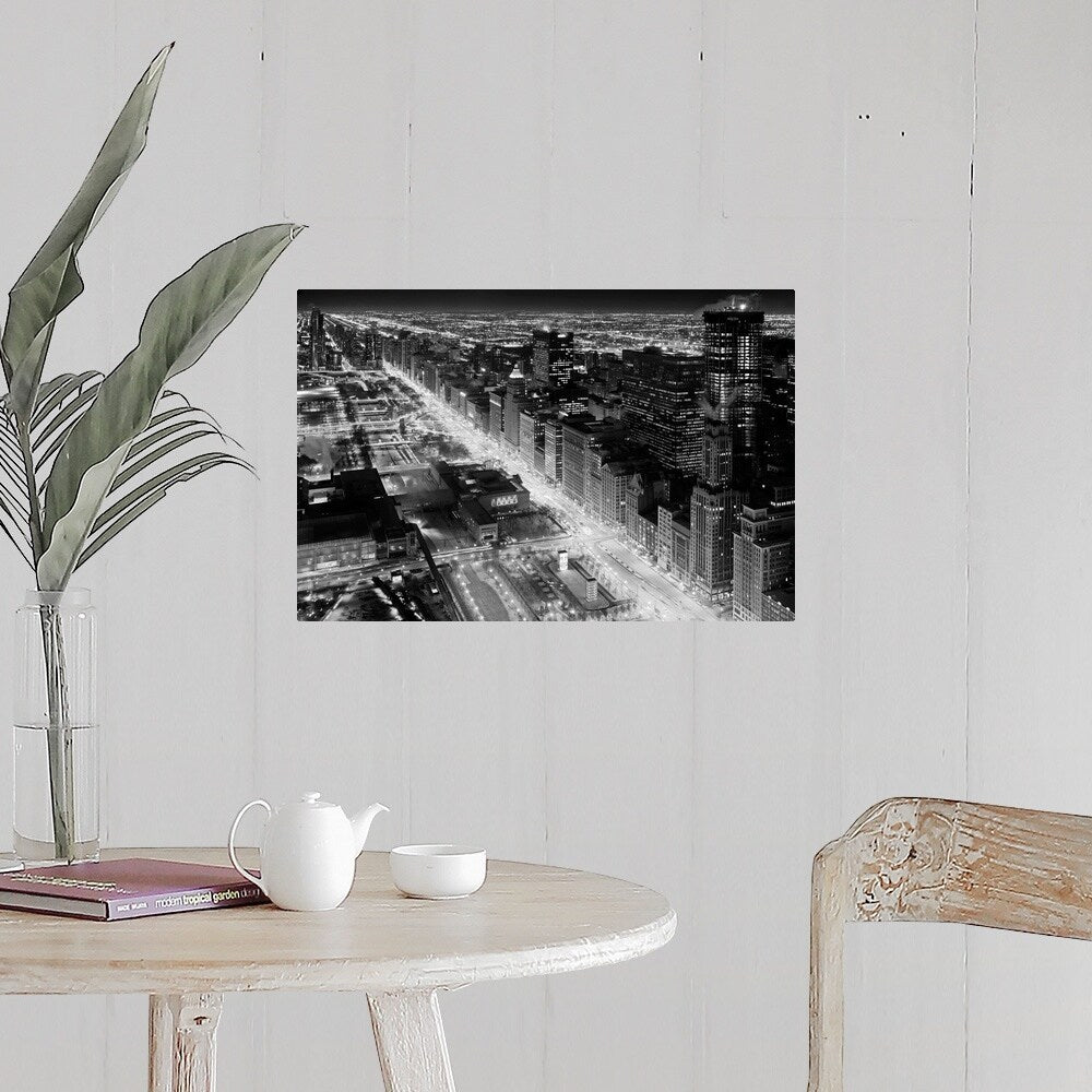 "South Michigan Avenue Street Wall, Chicago, Illinois" Poster Print - Multi