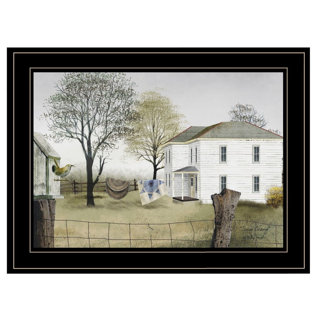 TrendyDecor4U Farmhouse "Spring Cleaning" Framed Print Wall Art by Billy Jacobs