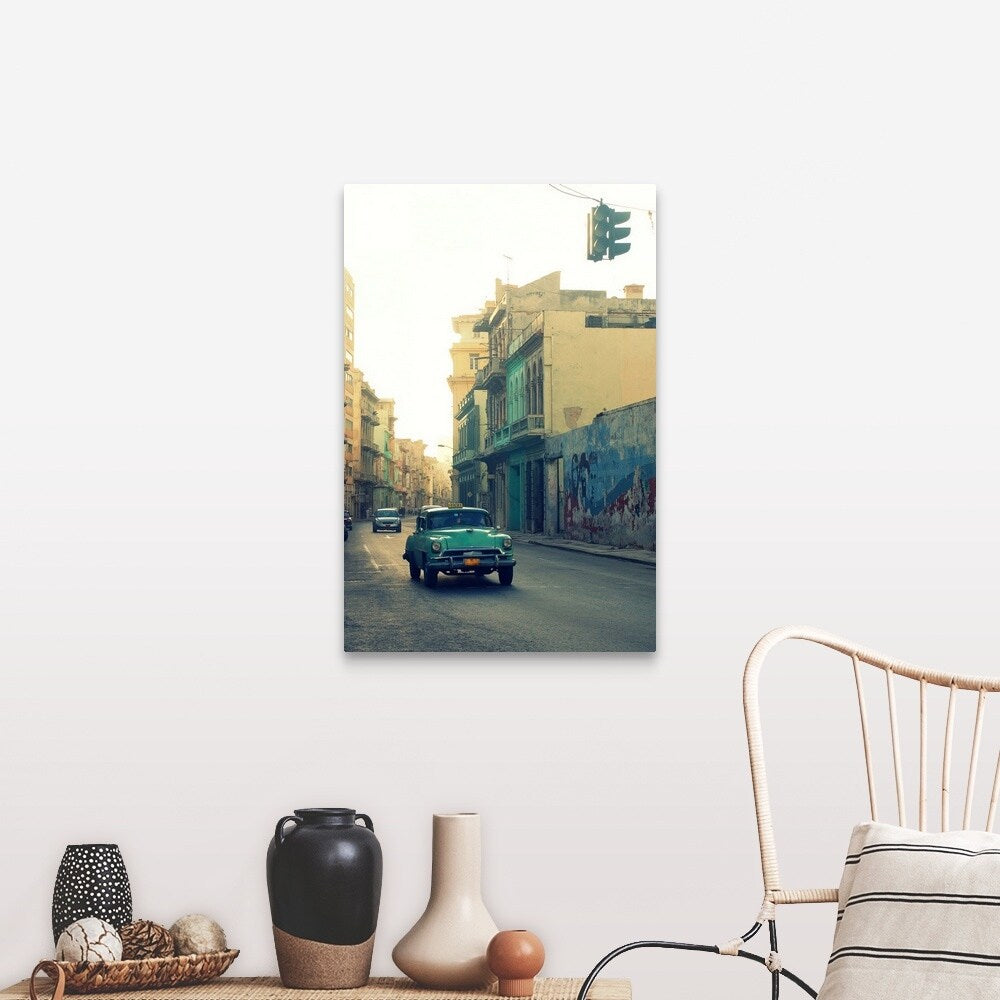 "Street view in Havana, Cuba." Canvas Wall Art