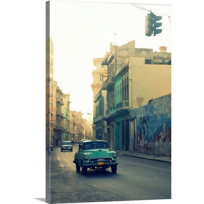 "Street view in Havana, Cuba." Canvas Wall Art