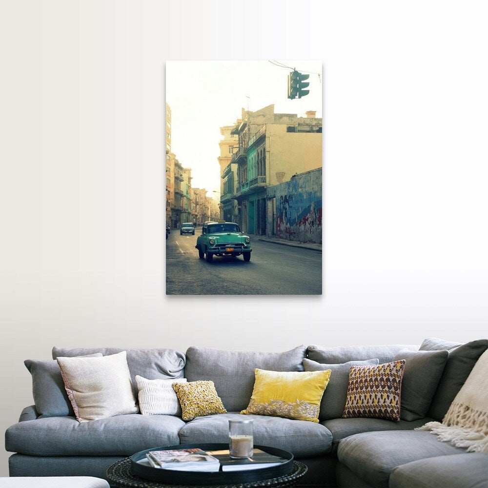 "Street view in Havana, Cuba." Canvas Wall Art