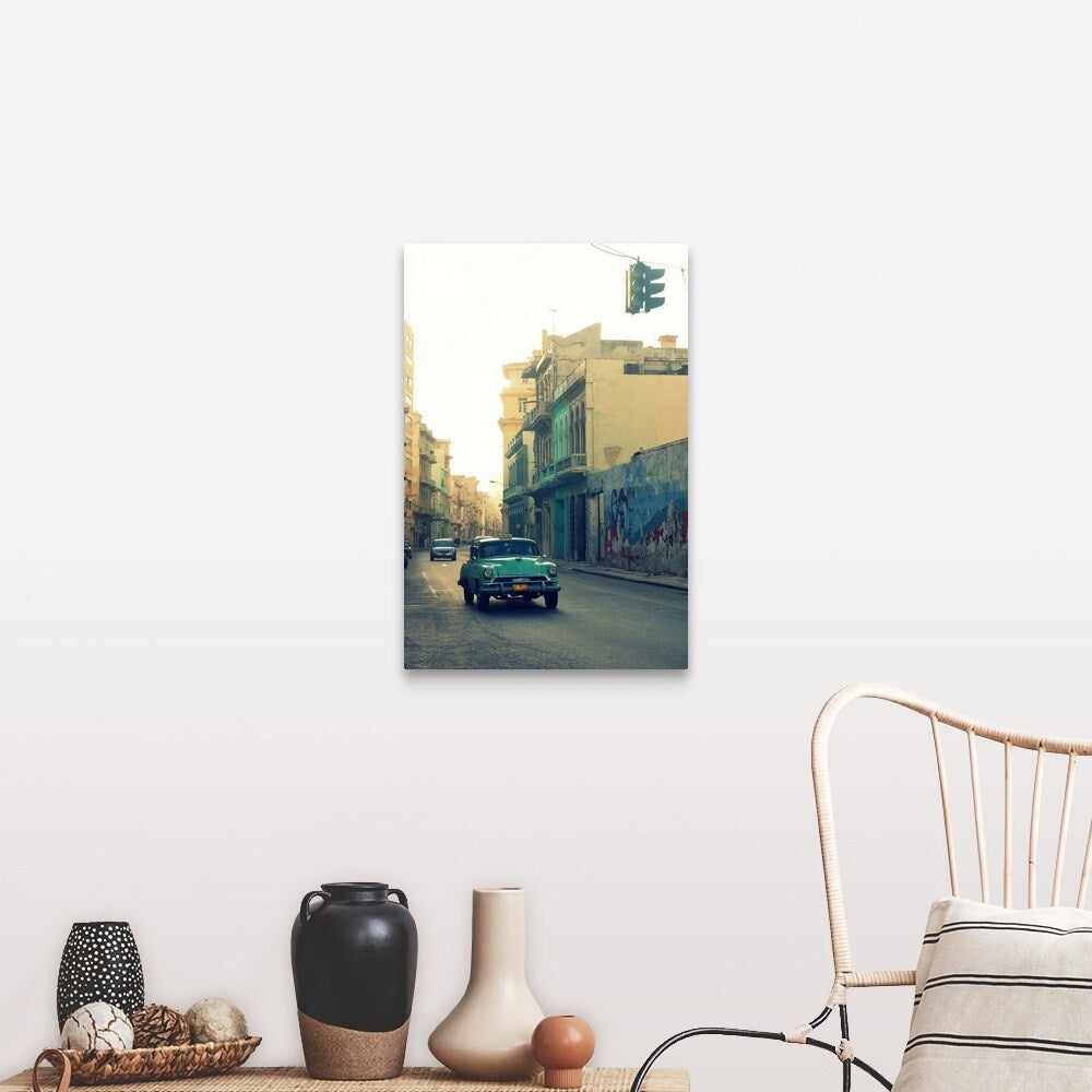 "Street view in Havana, Cuba." Canvas Wall Art