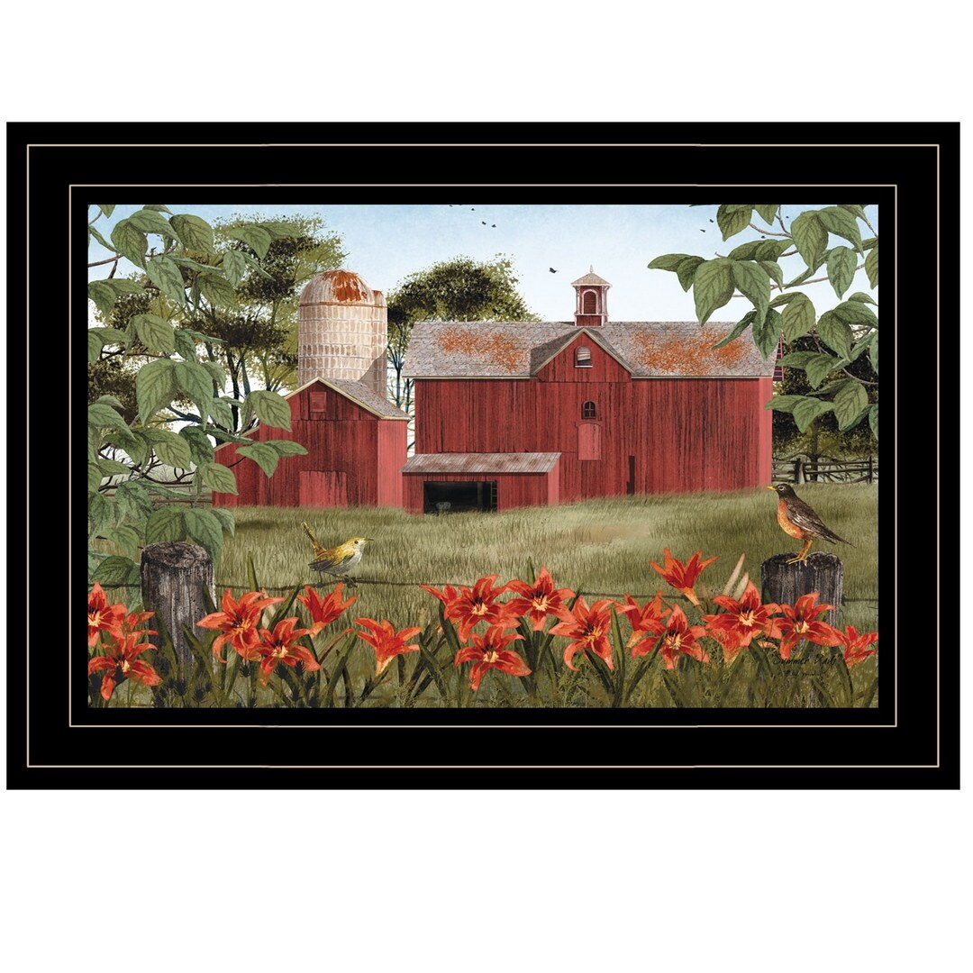 TrendyDecor4U Contemporary "Summer Days" Framed Print Wall Art by Billy Jacobs