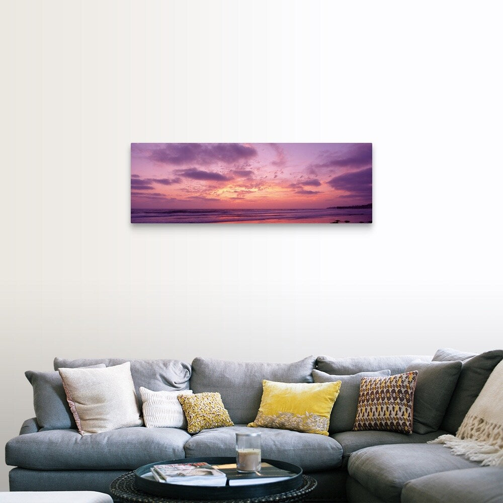 "Sunset Pacific Beach San Diego CA" Canvas Wall Art