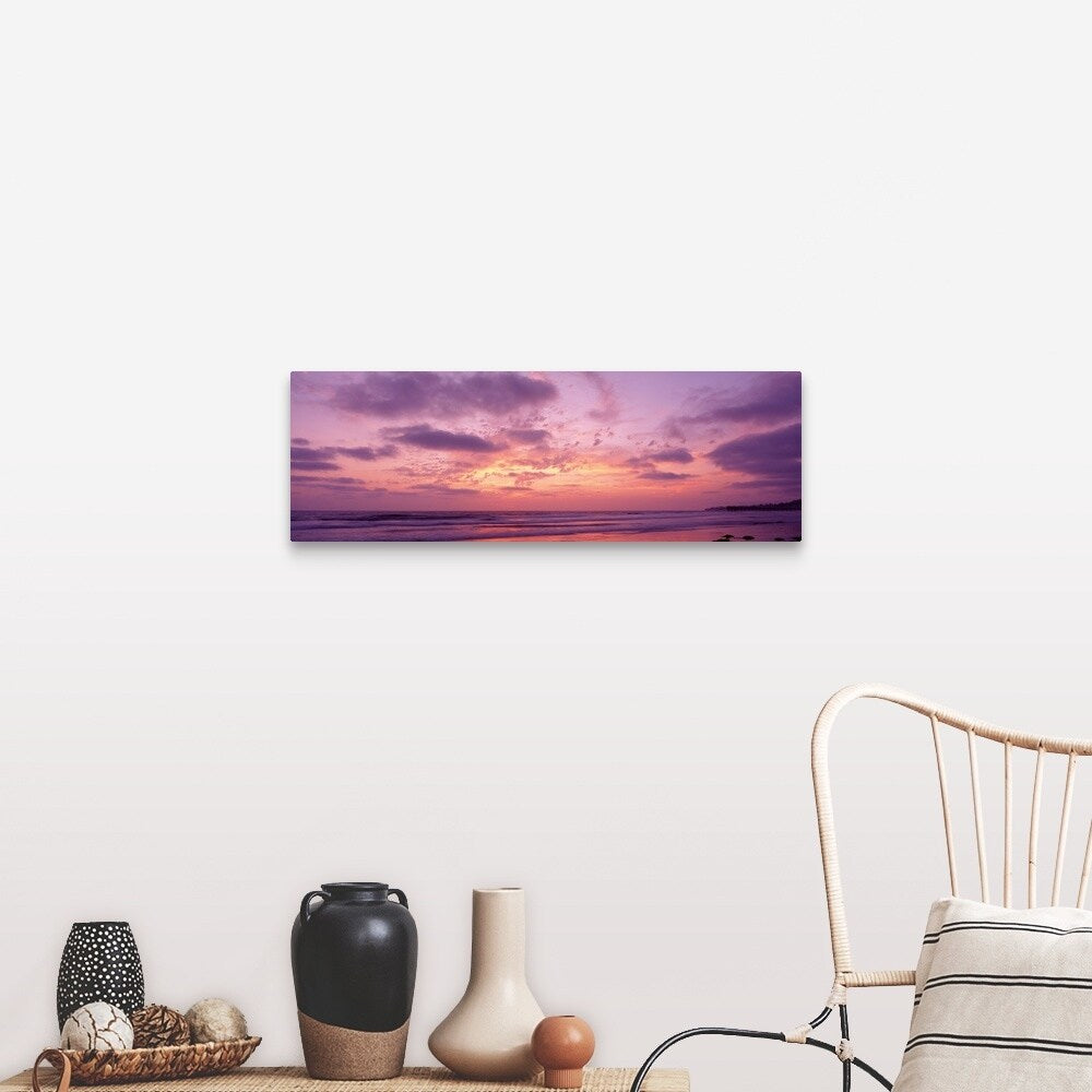 "Sunset Pacific Beach San Diego CA" Canvas Wall Art