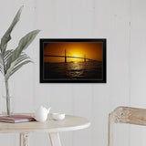 "Sunshine Bridge St Petersburg FL" Black Framed Print