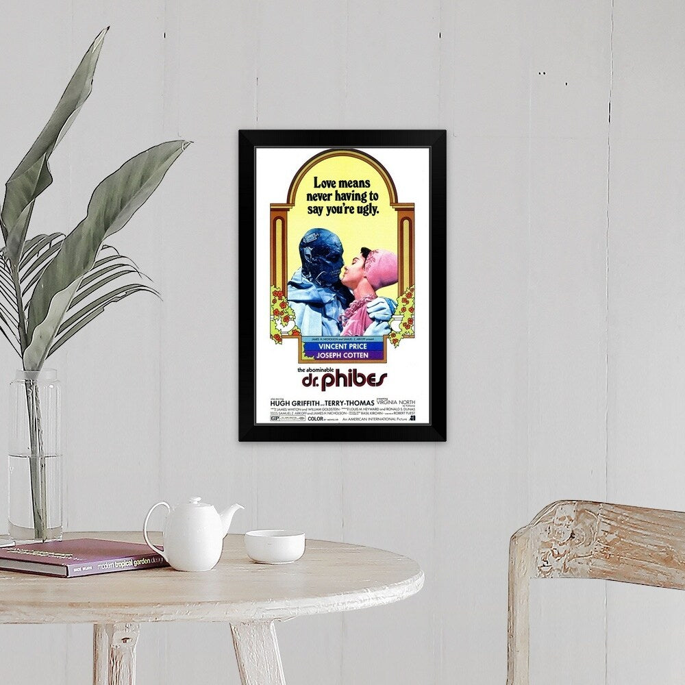 "The Abominable Dr. Phibes (1971)" Black Framed Print