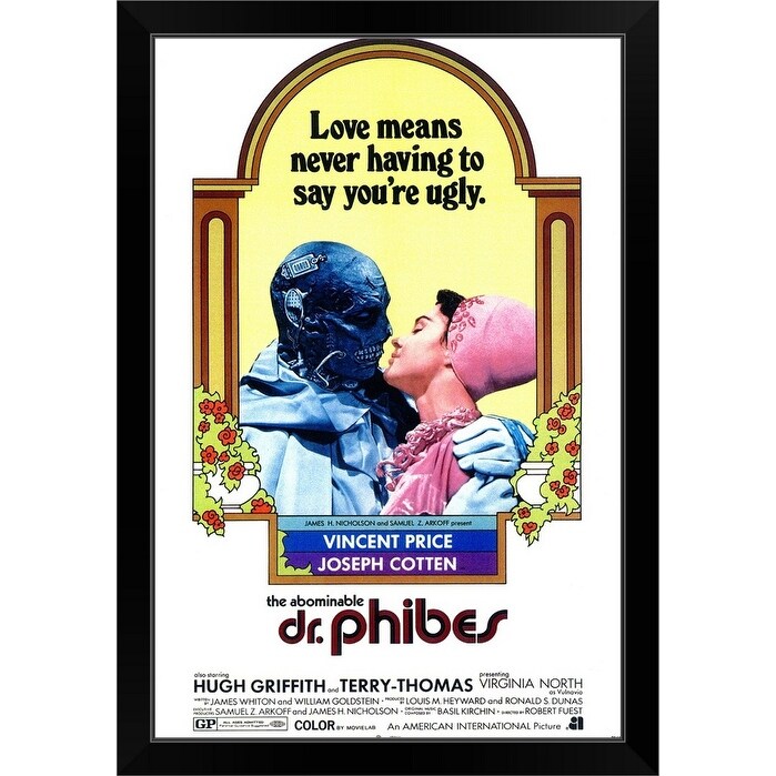 "The Abominable Dr. Phibes (1971)" Black Framed Print