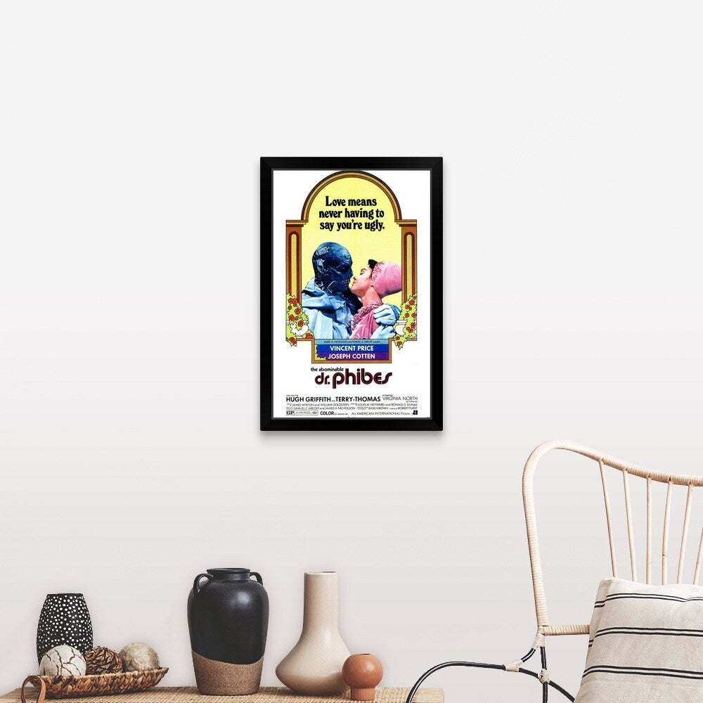 "The Abominable Dr. Phibes (1971)" Black Framed Print