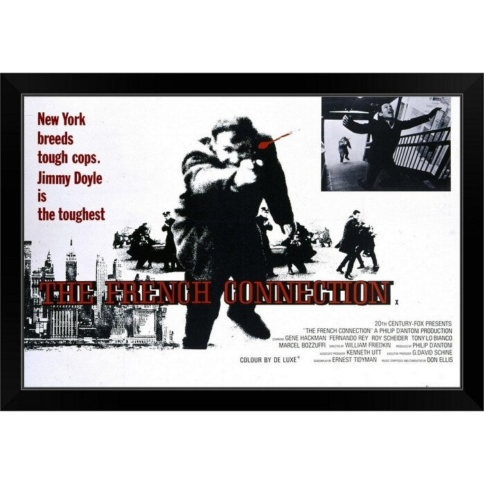 "The French Connection (1971)" Black Framed Print