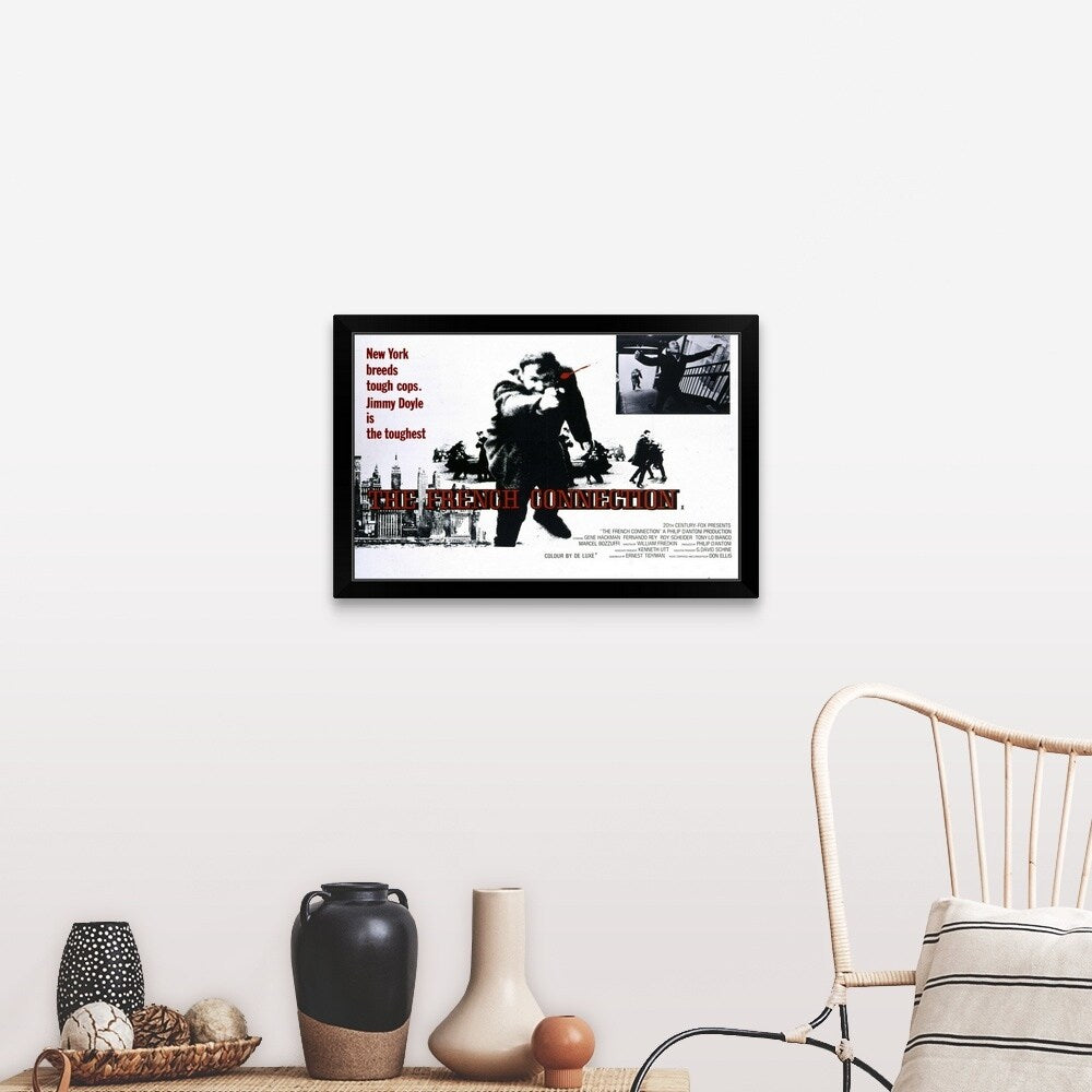 "The French Connection (1971)" Black Framed Print