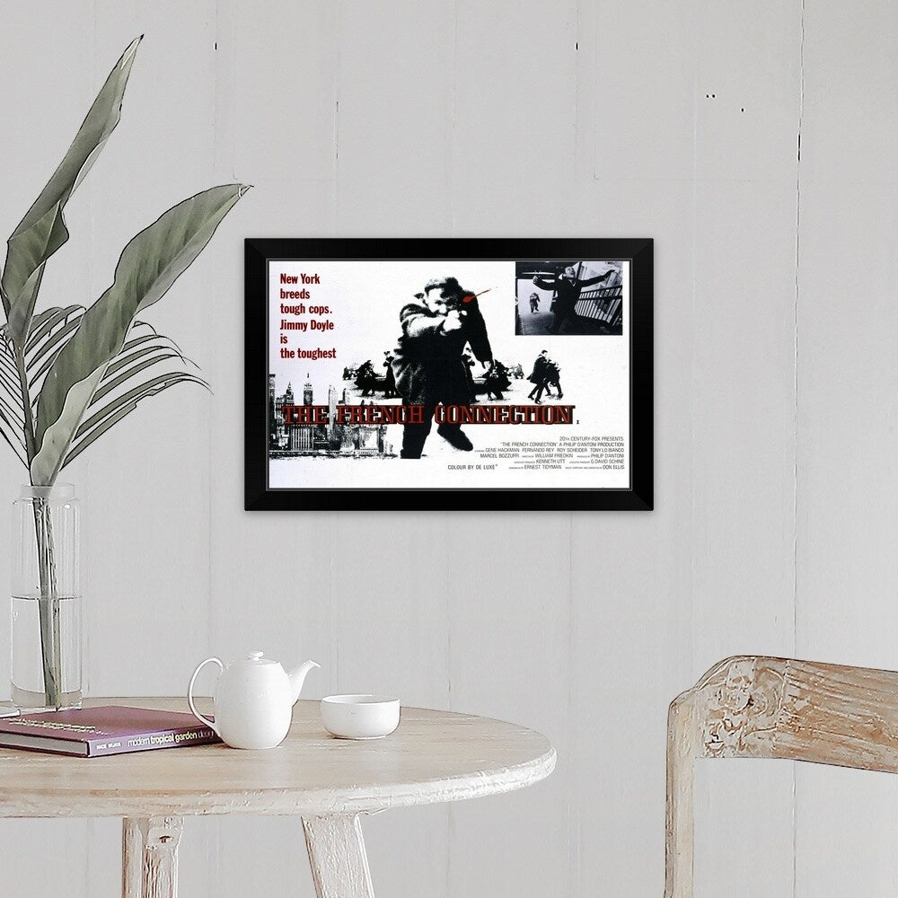 "The French Connection (1971)" Black Framed Print