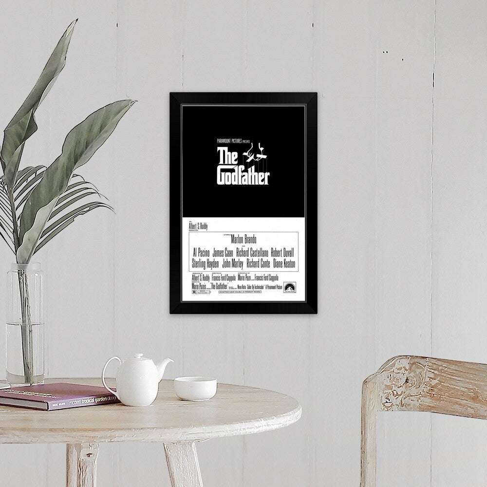 "The Godfather (1972)" Black Framed Print