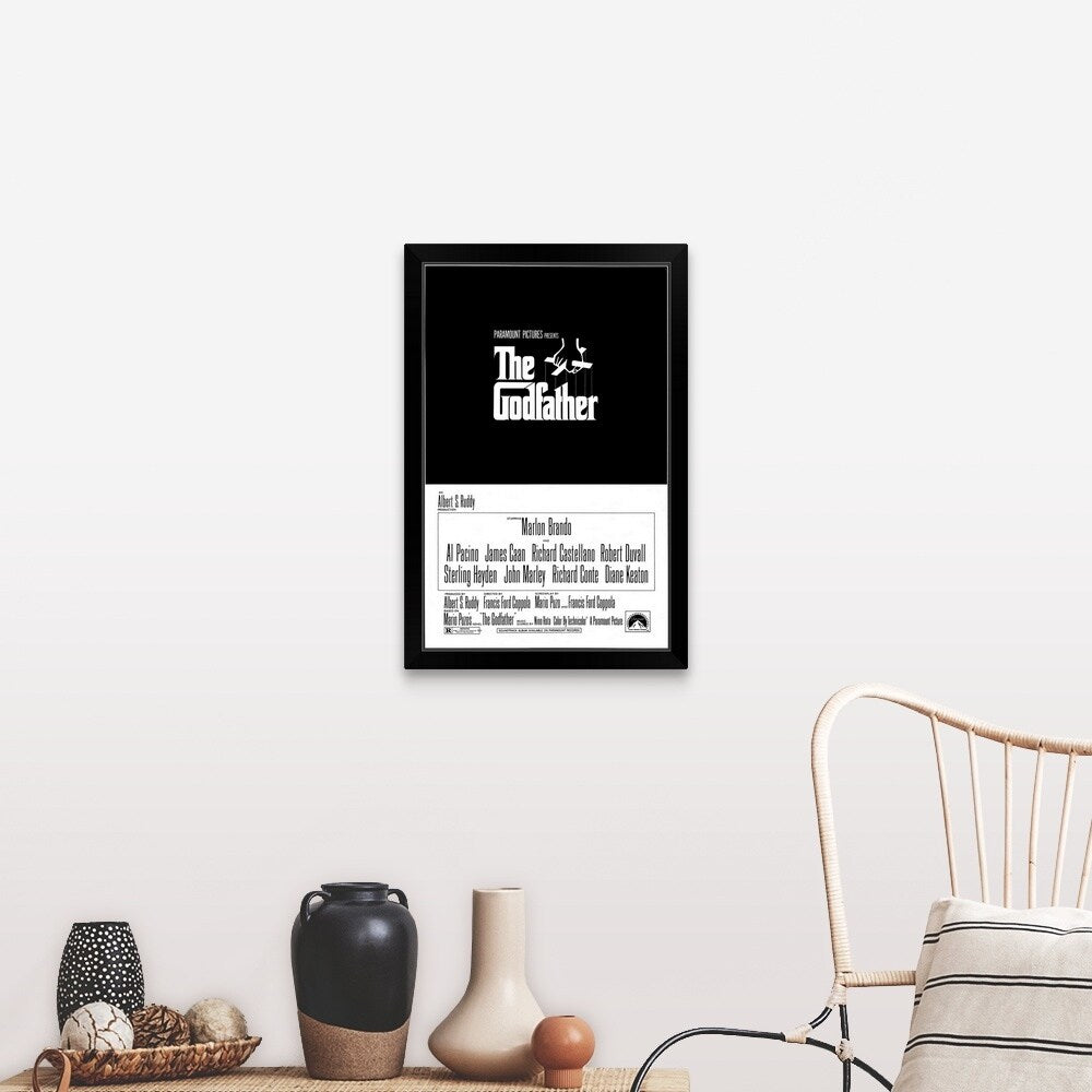 "The Godfather (1972)" Black Framed Print