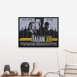 "The Italian Job (2003)" Black Float Frame Canvas Art