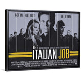 "The Italian Job (2003)" Black Float Frame Canvas Art