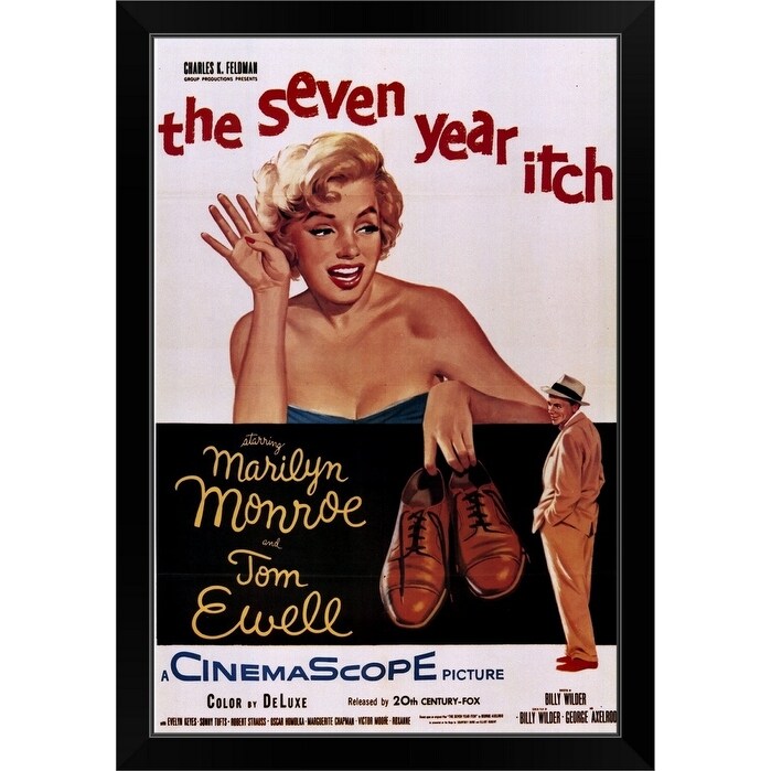 "The Seven Year Itch (1955)" Black Framed Print