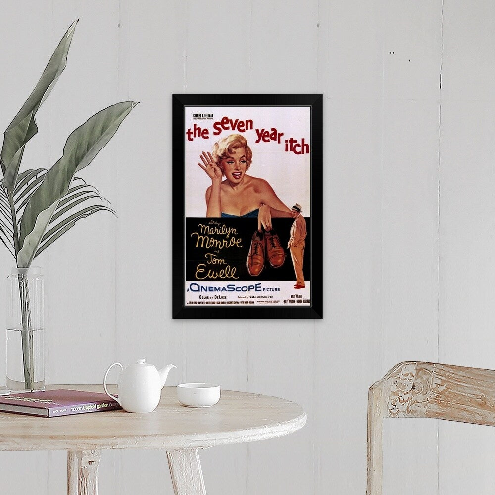 "The Seven Year Itch (1955)" Black Framed Print
