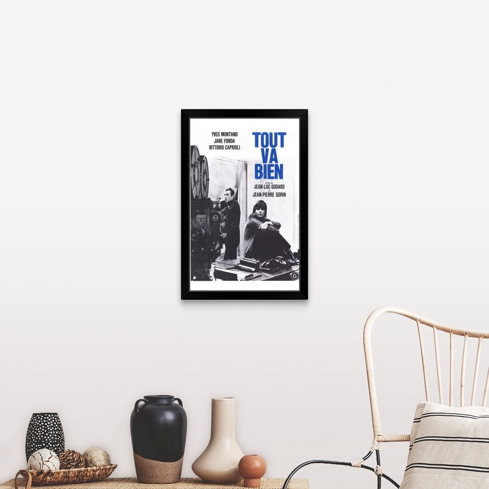 "Tout va Bien (1972)" Black Framed Print