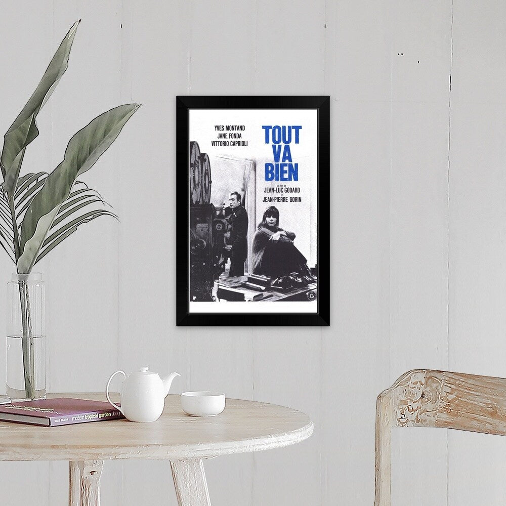 "Tout va Bien (1972)" Black Framed Print