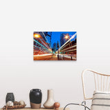 "Traffic at night" Canvas Wall Art