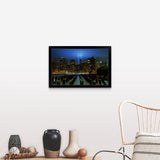 "Tribute in Light, New York City" Black Framed Print