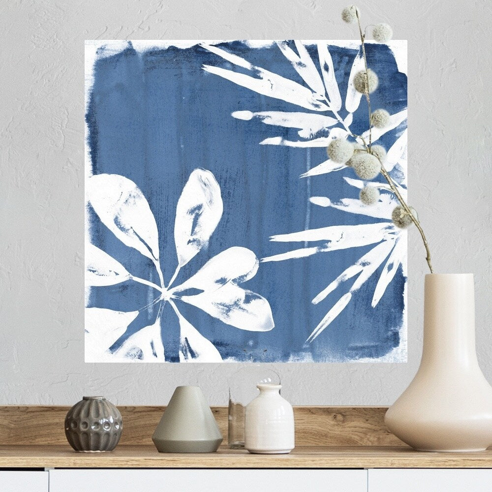 "Tropical Indigo Impressions III" Poster Print
