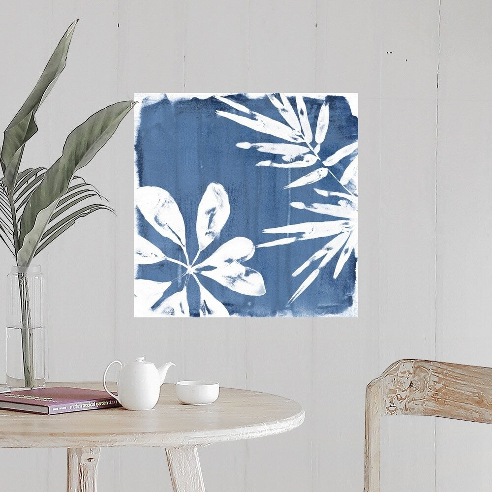 "Tropical Indigo Impressions III" Poster Print