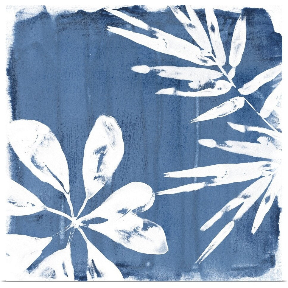 "Tropical Indigo Impressions III" Poster Print