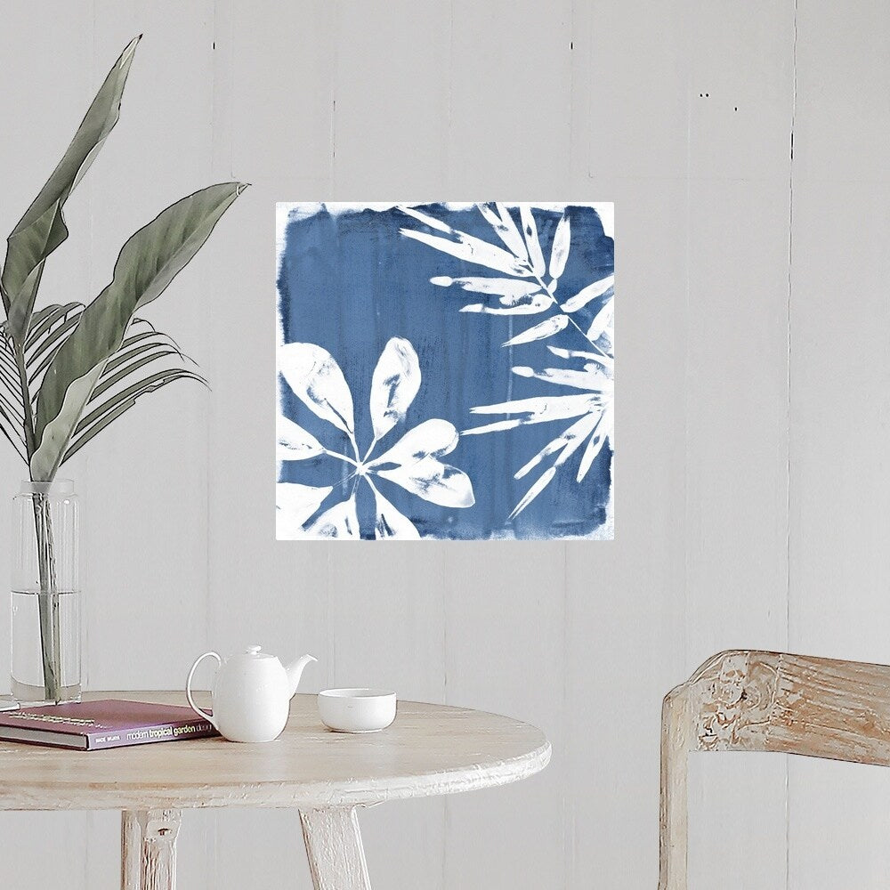"Tropical Indigo Impressions III" Poster Print
