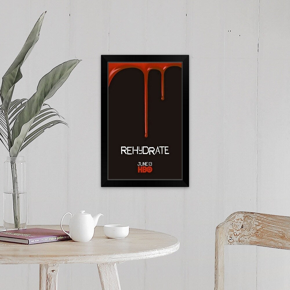 "True Blood - TV Poster" Black Framed Print
