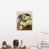 "Tulips on bowl" Canvas Wall Art