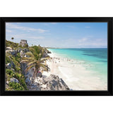 "Tulum beach" Black Framed Print