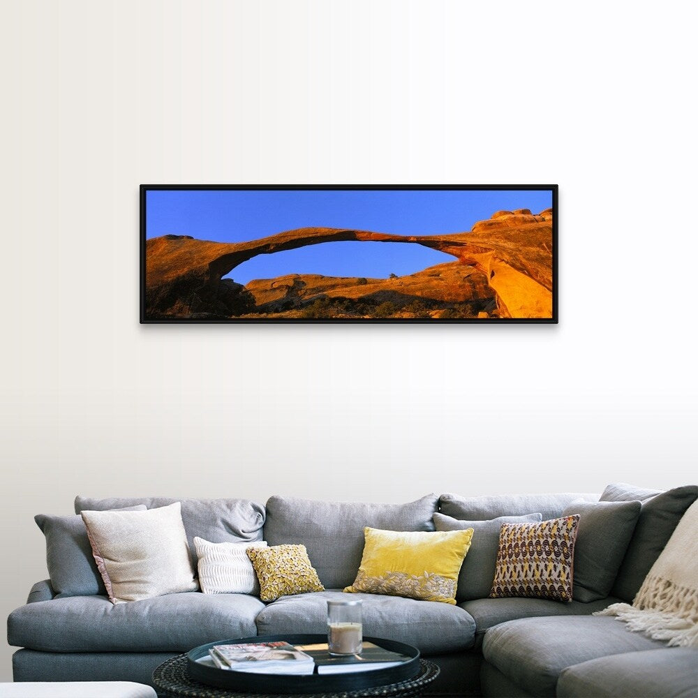 "Utah, Arches National Park" Black Float Frame Canvas Art