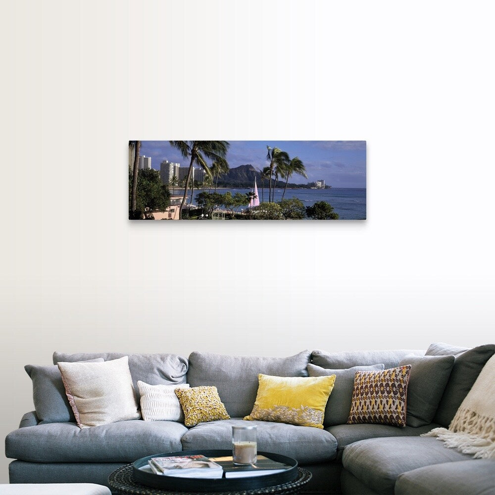 "Waikiki Beach HI" Canvas Wall Art