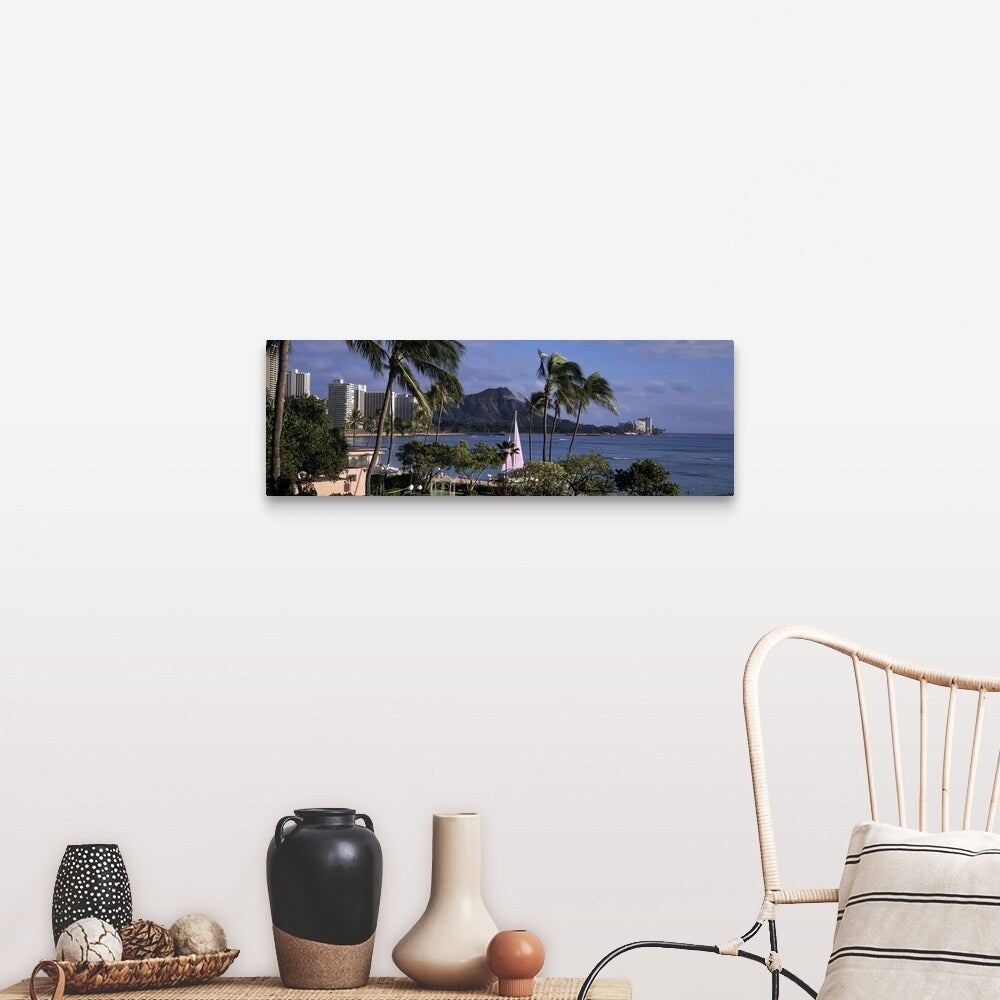 "Waikiki Beach HI" Canvas Wall Art