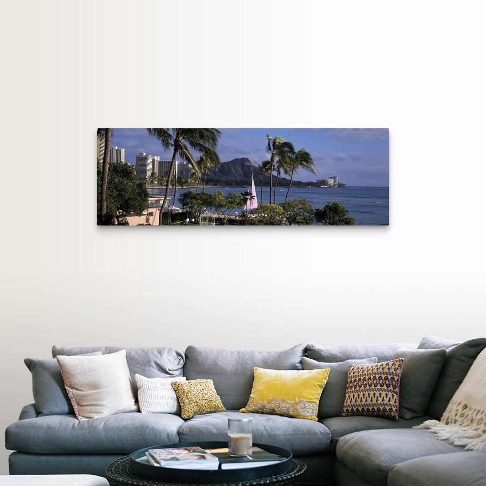 "Waikiki Beach HI" Canvas Wall Art