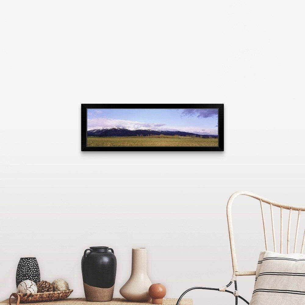 "Wallowa Mountains OR" Black Framed Print