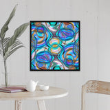 "Wild Blue Yonder" Black Float Frame Canvas Art