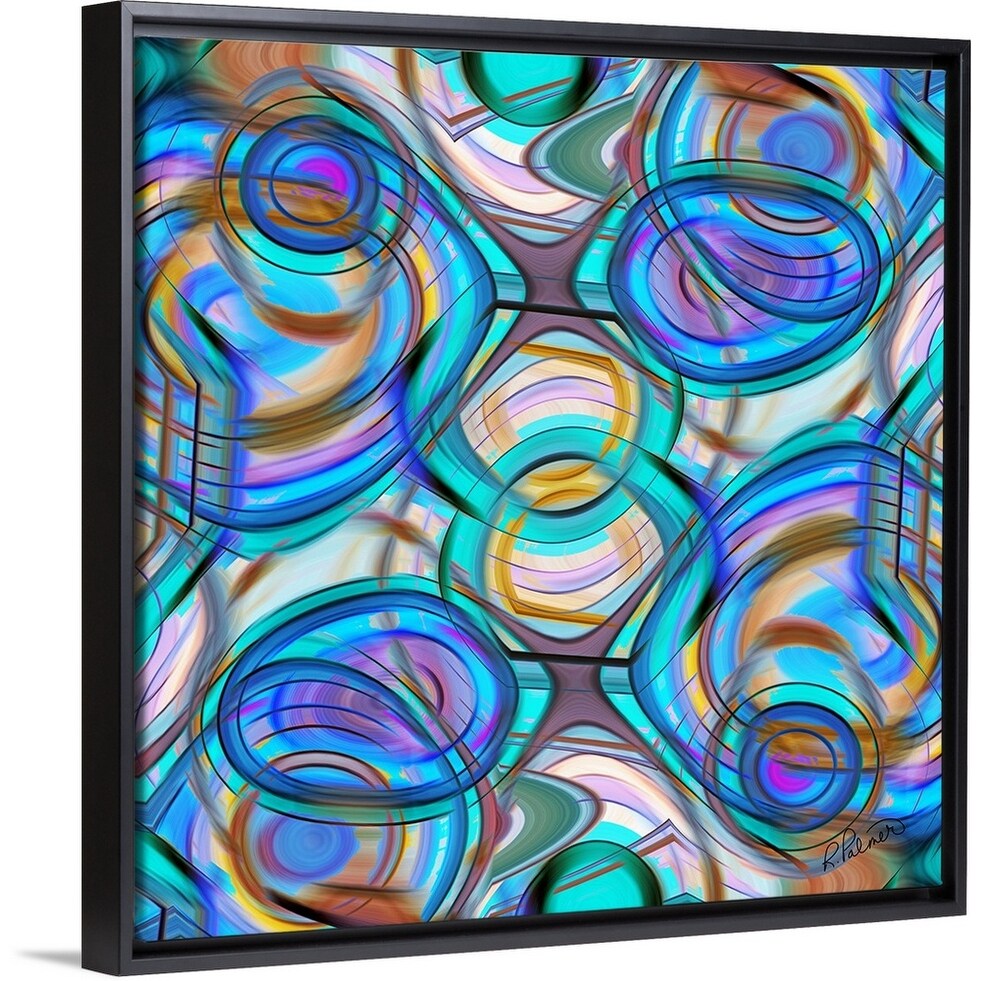 "Wild Blue Yonder" Black Float Frame Canvas Art