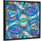 "Wild Blue Yonder" Black Float Frame Canvas Art