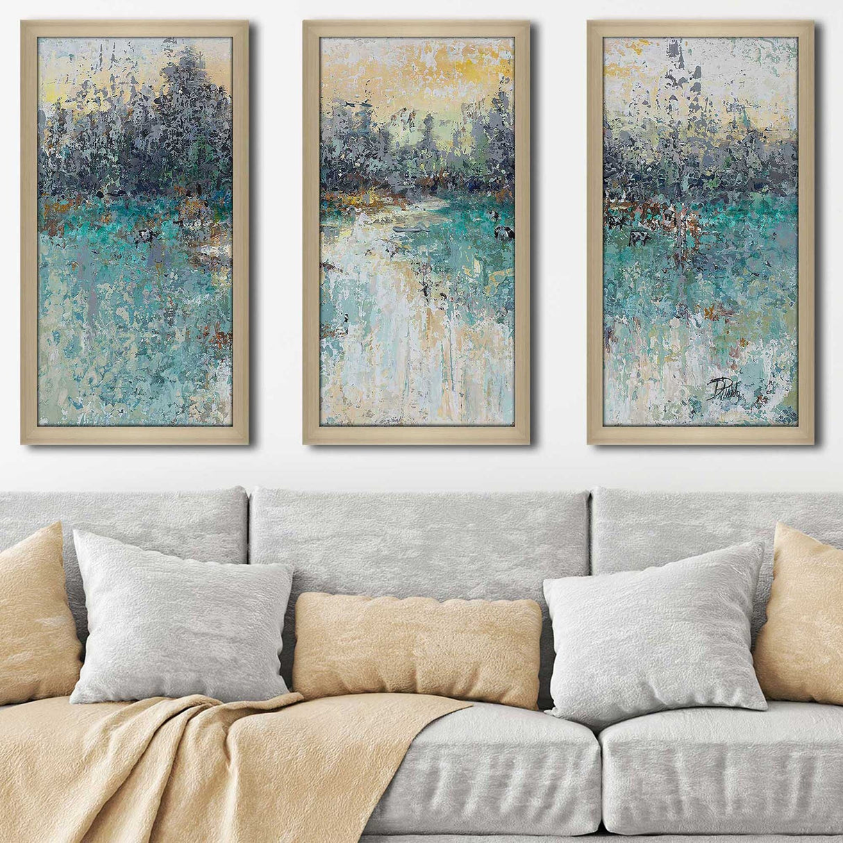 "Wild Fields" 3 Piece Print on Acrylic