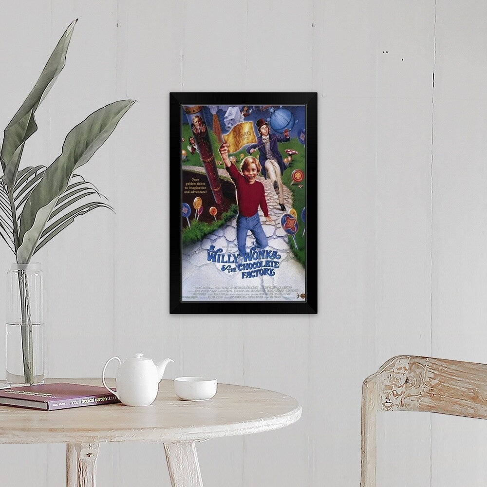 "Willy Wonka and the Chocolate Factory (1971)" Black Framed Print