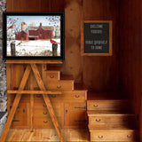 TrendyDecor4U Contemporary "Winter Friends" Framed Print Wall Art by Billy Jacobs